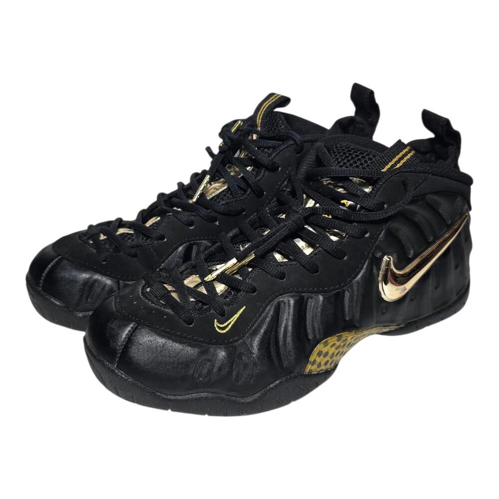 Nike Air‎ Foamposite Pro Black Metallic Gold 2018  Men’s Size 7 624041-009 SB11